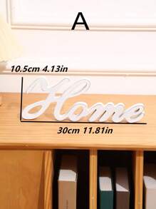 1PCHome Letter Decorative Crafts Are Designed In A Modern Style, Creative And Simple Way. They Are Made Of High-Density Wood-Plastic Composite Panel Materials For Home Decoration, Suitable For Home Use, Party And Party Decoration Gift Box Packaging