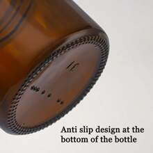 4 piezas de tarros de vidrio marrón con tapas, botellas para mascarillas faciales, contenedores recargables para cosméticos, tarros para ungüentos, contenedores de vidrio grueso de alta calidad para cremas, lociones, velas