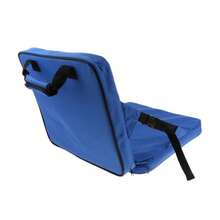 Bleachers Extra Wide With Backrest Fishing Cushion Seat For Garden Patio Camping Hiking Choose Blue - Blue - View 5