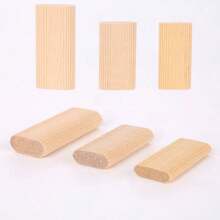 30pcs Natural Solid Beech Wood Dowels Compatible With Domino Joinery System, For Woodworking And Furniture Assembly, Light Color Dowels Suitable For Precision Woodworking Projects, Woodworking Tools