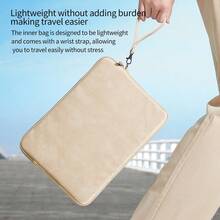 Funda para portátil de 13-13.3 pulgadas, estuche compatible con Macbook Air 13/Pro 13 pulgadas - Funda protectora para Macbook, bolsa de transporte para tableta/portátil, Chromebook, funda para computadora Asus - Rosa - Ver 7