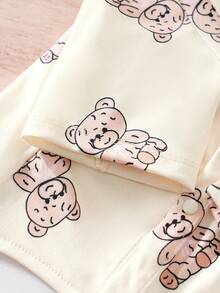 1 件可爱熊图案领结宠物衬衫，适合小型犬猫，适合春秋季