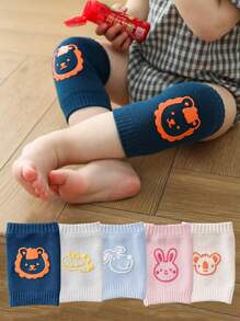 5 Pairs Baby Crawling Knee Pads, Non-Slip Neutral Infant Knee Pads, Creative Baby Knee Pads Gift