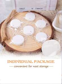 100PCS White Round Gift Tags, Kraft Paper Gift Tags With String Blank Hang Tags For Gifts Wrapping Craft Project Wedding Favors