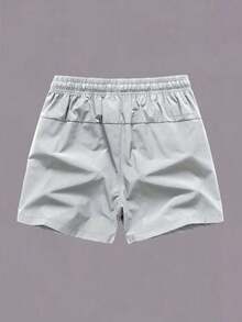 Men's Breathable Ice Silk Gym Sport Shorts, Running Training Fitness 3/4 Pants, Unisex Outdoor Beach Shorts - 白色 - 查看 3