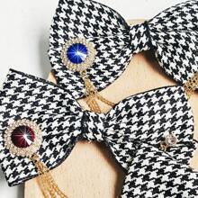2 Peças Laço Estilo de Negócios e Campus Feito à Mão de Moda Feminina, Broche, Adequado para Moda Diária, Ocasiões de Negócios, Eventos, Recepção, Cosplay e Mais