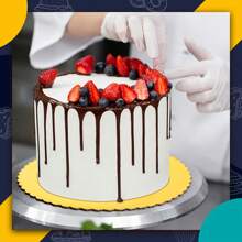 4 Stück/8 Stück Tortenträger, runde Tortenboden aus Papier und Folie, Größen 6", 8", 10", 12", für Backen, Tortendekorationen, Feste, Geburtstage, Partys, Küche, Restaurants, Hochzeiten, Abschlussfeiern, Baby-Partys, Weihnachten, Halloween, Lehrertag, Erntedankfest, Schulbeginn (Gold & Silber)