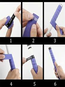 19 bandes de préhension durables, convenant pour les raquettes de badminton, les raquettes de tennis, les cannes à pêche - manchons de préhension portables et faciles à installer.