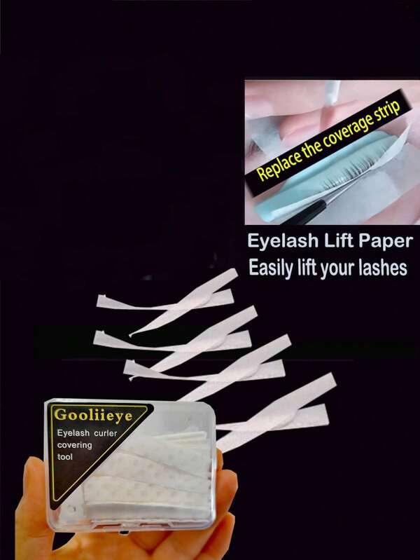 1 Box About 500pcs Eyelash Extension Paper, Keratin Eyelash Curling Fixation Paper Sheet