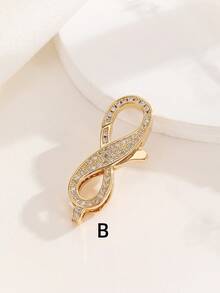 1pc Copper Plated Micro-Inlaid Lobster Clasp, Plated Color-Preserving Jewelry Clasp, High-End Pearl Necklace Finishing Clasp - Yellow Gold - View 10