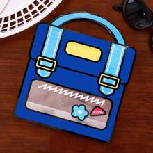 40 Stücke bunte transparente Geschenktüten mit Fenster und Tragegriff-Design, geeignet für Geburtstagsfeiern, Snacks, Süßigkeiten und Geschenke - perfekte Wahl für Abschluss, Schulanfang, Klassenaktivitäten, Partyfavoren. Zuckerfarbene Geschenktüten mit Rucksackform-Design, lebhafte Farben.