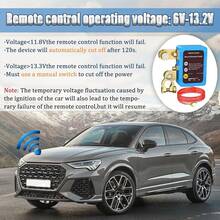 2025Remote Battery Disconnect Switch 12v, 240A, DZSSCY Upgrade Smart Voltage Car Kill Switch Anti-Theft, Prevent Battery Drain, Remote Battery Kill Switch For Car, Truck, RV (Digital Display) - Smart Voltage Flat Installation Version - View 2