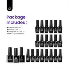 Beetles Gel Nail Polish Kit With U V Light 97Pcs Travel Holiday 45 Colors Gel Polish Set With Nail Stamp Nail Tips Base Top Coat All Season Gel Polish Starter Kit Gift For Women - 20色奢華俱樂部指甲油 - 查看 6