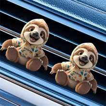 3pcs Cute Cat Car Ventilation Air Freshener Clip - Creative Hoodie Cat, Milk Tea Cat, Bell Cat Designs, 2D Acrylic Car Ventilation Decoration Clip, Comes With Aromatherapy Sheet, Deodorization + Random Scents, Car Air Freshener, Car Interior Decoration, Perfect Gift For Family And Friends