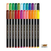 BIC Plumones de Colores Intensity Punta Fina de Bala Colores Vibrantes y Ultra Vivos Suaves al Dibujar Ideal para Escritura Lettering y Creatividad 24 Unidades - como en la foto - Ver 2