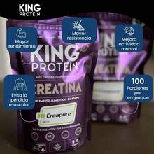 ¡RecomendadoKING Protein Creatina Monohidratada 100% Pura Sin Sabor |   5g por porción |   Vegana y sin azúcar |   Polvo de Creatina Monohidratada Creapure ®   con scoop incluido |   Bolsa de 500g, 100 porciones¡Top de Temporada - 500 gramos - Ver 4