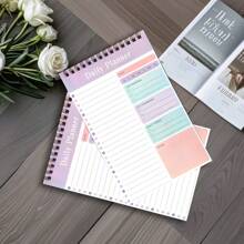 Spiral Notepads Thicker Student Daily Planner Notebook Minimalist Note-Taking Diary, School Supplies,Back To School