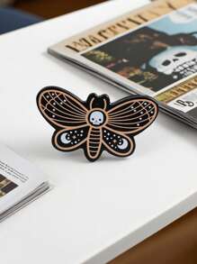 1 pièce Nouvelle série acrylique d'Halloween avec une conception de pince à cheveux originale en forme de chauve-souris, un accessoire de cheveux unique et amusant convenant pour les fêtes quotidiennes et les vacances