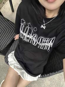 Women T-Shirts - 黑色 - 查看 1