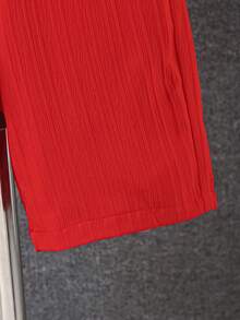 男童休闲波浪纹理短袖衬衫和短裤套装，轻盈透气纯色，适合春夏季