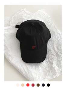 1 pieza Gorra estilo snapback minimalista suave con corona, sombrero de sol casual unisex para exterior, rostro pequeño, primavera/verano