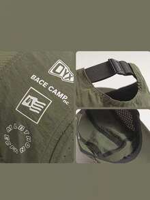 1 件男女通用休闲透气速干短檐穿孔棒球帽，户外运动帽，适合日常通勤或露营 - A - 查看 8