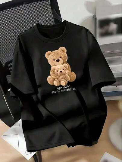 Camiseta Feminina Ursos FAMILIA 100% Algodão Moda Estilosa