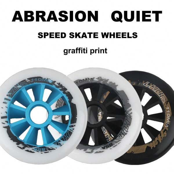1pc Inline Roller Skates With Large Wheels For Professional Speed Skating, Multiple Colors Available: 3.54/3.94/4.33inch