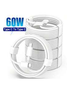 60W USB C auf Typ C Schnellladekabel 1 Stück/3 Stück/5 Stück, 1m USB-C auf Typ-C Stromkabel kompatibel mit iPhone 16/15 Pro Plus Pro Max, Pro Air/iPad/iPad Pro 12.9/11, kompatibel mit Samsung Galaxy S25 S24 S23 S22, Handyladekabel schwarz/weiß kompatibel mit iPhone 16, 16 Pro Max, 15, 15 Plus, 15 Pro, 15 Pro Max, kompatibel mit Redmi, kompatibel mit OnePlus