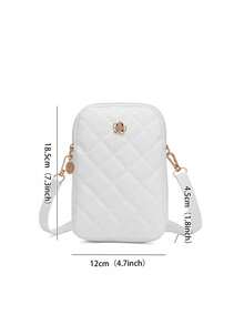 Women's Mini Shoulder Mobile Phone Ringer Shoulder Bags For Women Small Square Purses And Handbags Summer Wallet Purse Wallet - White - View 5