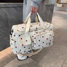 Large Capacity Mother-Child Bags Set, Fashionable Corduroy Women's Crossbody Shoulder Bags, Student Dorm Bag, Training Bag, Travel Luggage Bag, Overnight Bag, Men's Flight Bag, Vacation Bag, Gym Bag Bag For School School Accessories School Stuff