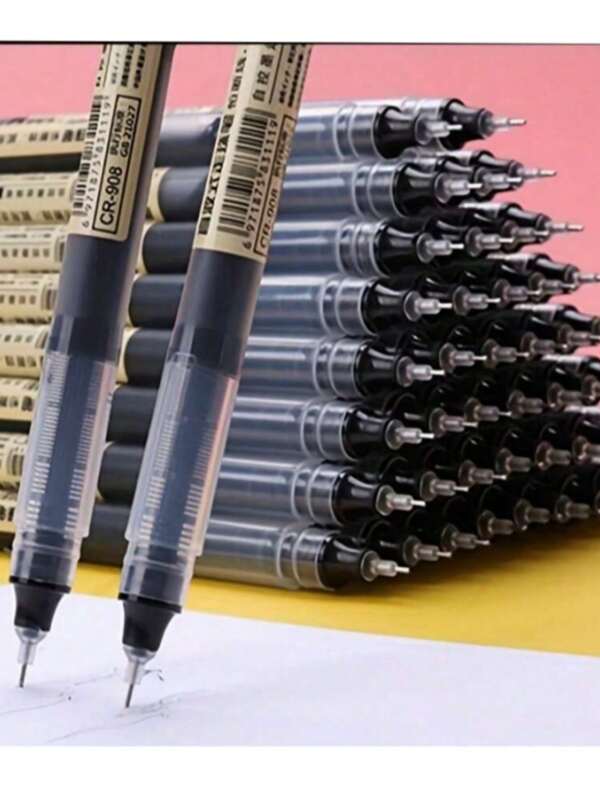 20/15/10/5/2 piezas Bolígrafo de gel de secado rápido para firmas, tinta negra y azul, bolígrafo de bola para escuela y oficina, bolígrafo de rodillo, bolígrafo de bola de líquido directo, bolígrafo neutro de gran capacidad, bolígrafo de firma a base de agua, negro, rojo, azul, suministros escolares