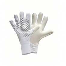 1 par de guantes de portero de fútbol, guantes protectores de dedos para partido de fútbol, antideslizantes, transpirables, suaves y resistentes al desgaste para entrenamiento