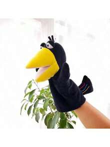 Plush Raven/Gorilla/Monkey/Puppet, Fox, Parrot And Mouth-Opening Animal Hand Puppets Toys