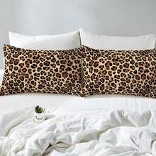 JSHGVBlack Brown Leopard Print Sheet Sets Women Cheetah Print Fitted Sheet For Boys Girls Men Africa Animal Wildlife Bedding Set Ultra Soft Decor  Bed Cover No Flat Sheet Full Sizel5ylt56i6l6 - Multi12-Full - View 5
