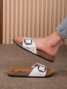 Summer New Fashionable Outdoor Waterproof Sports Soft Bottom Comfortable Breathable Anti-Odor Casual Slippers - Silver - View 2