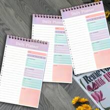 Spiral Notepads Thicker Student Daily Planner Notebook Minimalist Note-Taking Diary, School Supplies,Back To School