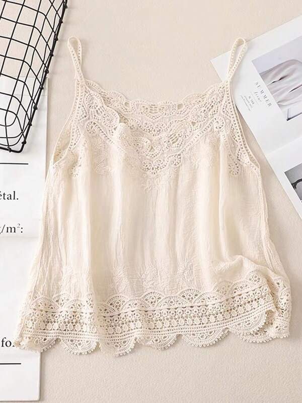 Camisola feminina elegante, vintage, casual, solta, damasco, vazada, bordada, renda, patchwork