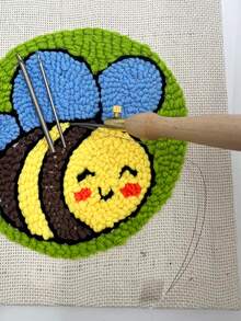 3 件可互换十字绣针、打孔绣花针、打孔绣花锥子、DIY 纱线粗打孔针、钩针工具、手工刺绣套件、3 种尺寸的打孔针尖（大、中、小） - 彩色 - 查看 5