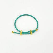 1 chiếc Vòng tay kim loại đơn khóa PU màu trơn phong cách học sinh có thể điều chỉnh, phù hợp với phụ nữ, phụ kiện tự làm, quà tặng cho bạn thân/chị gái/ngày của mẹ, trang phục hàng ngày đa năng - Nhiều màu - Xem 24