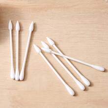 50/100pcs Individually Packaged Portable Ear Cleaning Double-Head Makeup Remover Sticks, One-Time Use