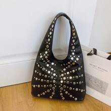Casual Versatile High-End Chic Middle-Aged Mother Handbag, Lightweight Luxury Simple Tote Shoulder Bag With Large Capacity