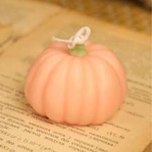 1 pièce Bougies en forme de citrouille de Thanksgiving aux parfums automnaux. Bougies chauffe-plat à la citrouille pour la décoration de la maison. Bougie à la cire artisanale parfumée pour la chambre, la salle de bain ou les fêtes (6 options de couleurs, parfumées)