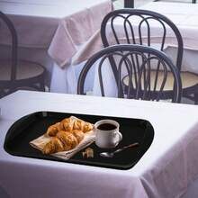 Kit With 12 Rectangular Multipurpose Trays 44x30.7 Cm Resistant Self-Service Fast Food Restaurant - Azul - Ver 6