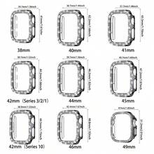 BEIMUSON 闪亮手机壳，兼容索尼 Series 10/9/8/7/6/5/4/3 Ultra SE 42mm 46mm 49mm 40mm 44mm 41mm 45mm 38mm，水晶钻石保护屏，配件齐全，女士适用 - 彩色 - 查看 8
