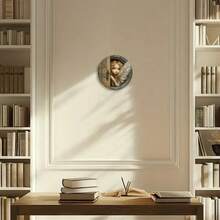 2D Enchanted Fairy Door Wall Art Wood Sign With Vibrant Eyes And Wings Peeping Fairy Wall Decor Plaque For Home, Garden, Party Decor, Fairy Garden Miniatures, Great For Room Decor! - Multicolor - View 5