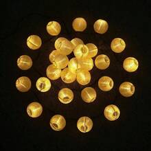 1 pieza Luz de cadena solar blanca para exteriores de 5M con 10 LED/8M con 20 LED, con 8 modos de iluminación, adecuada para bodas, jardín, fiestas y decoración de patios - Cadena de luces solares blancas - Ver 7