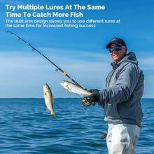 0506 Pcs 2-Arm Fishing Leaders With Swivels - Stainless Steel & Nylon Wire Leaders For Saltwater & Freshwater Fishing-1 - 1 - View 4