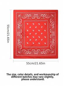 3pcs Cashew Flower Bandana, Vintage Style Hip-Hop, Hiphop Headband For Men & Women, Streetwear For Dress - Multicolor - View 4
