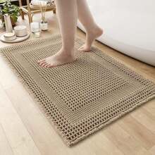 Waffle Bath-Mat, Absorbent Bath Mats For Bathroom Non Slip, Machine Wa - 1 - View 2
